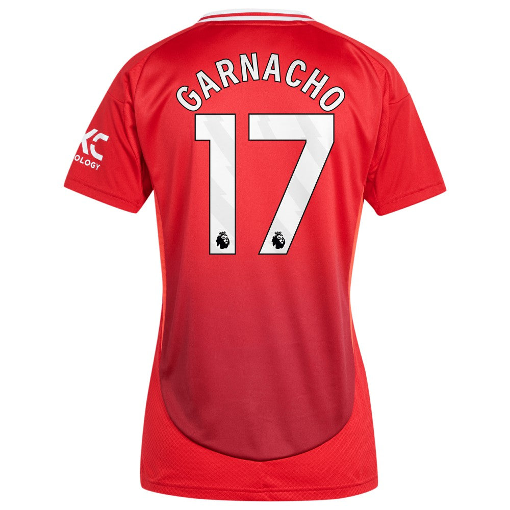 Alejandro Garnacho Manchester United Women's 2024/25 Home Replica Player Jersey Discount - Red