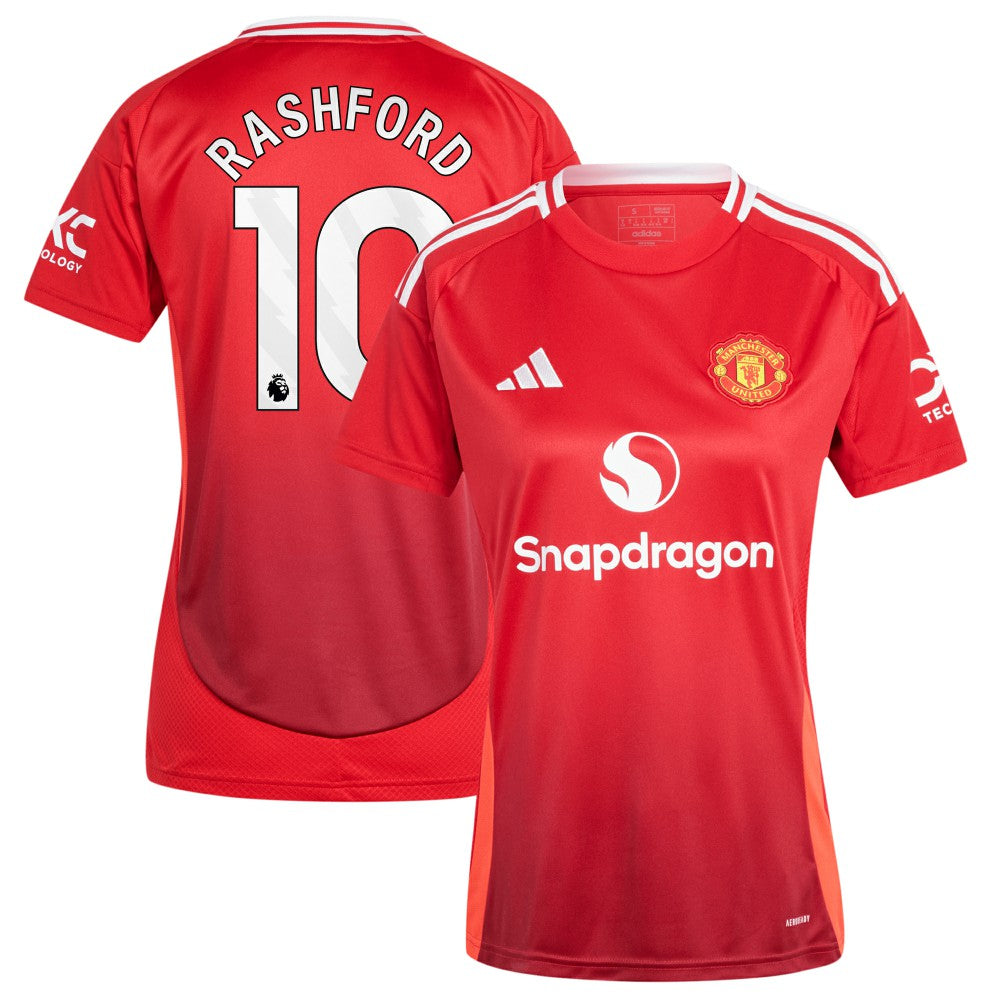 Marcus Rashford Manchester United Women's 2024/25 Home Replica Player Jersey Discount - Red
