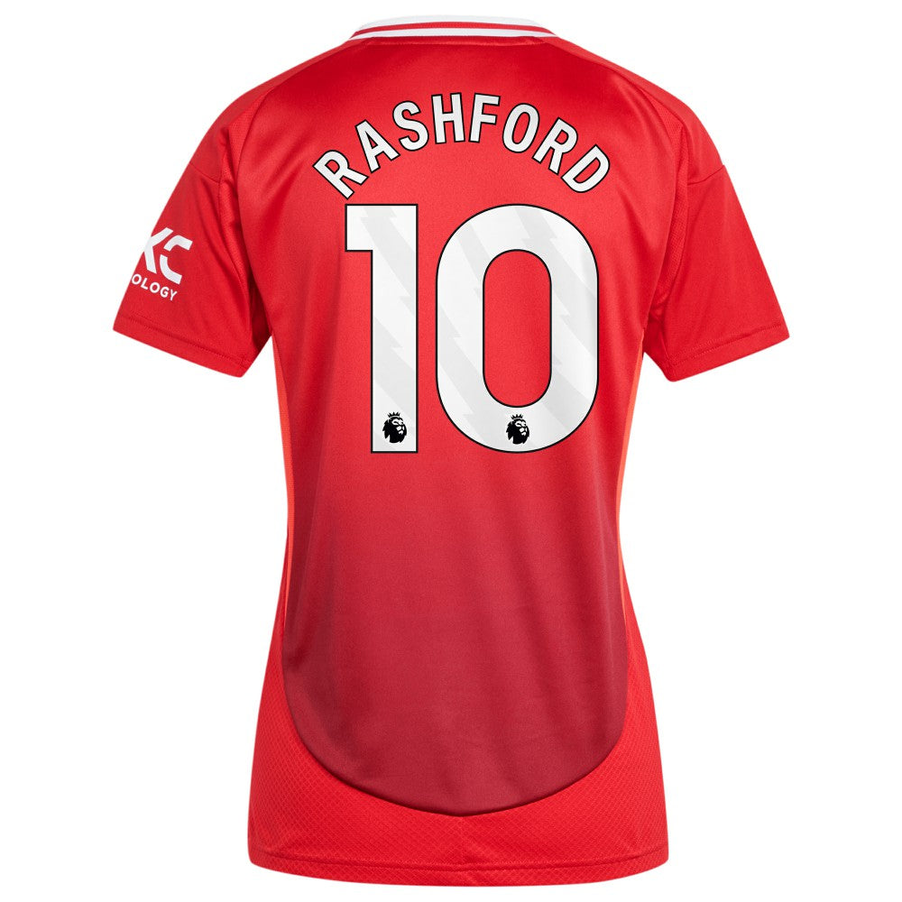 Marcus Rashford Manchester United Women's 2024/25 Home Replica Player Jersey Discount - Red