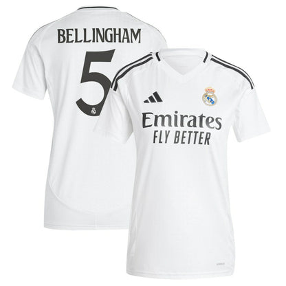 Jude Bellingham Real Madrid Women's 2024/25 Home Replica Player Jersey Discount - White