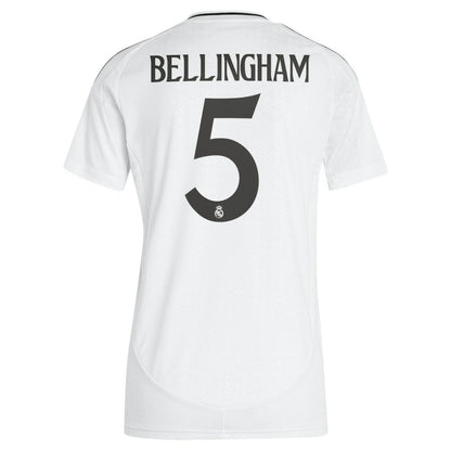 Jude Bellingham Real Madrid Women's 2024/25 Home Replica Player Jersey Discount - White