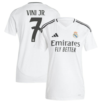 Vini Jr. Real Madrid Women's 2024/25 Home Replica Player Jersey Discount - White