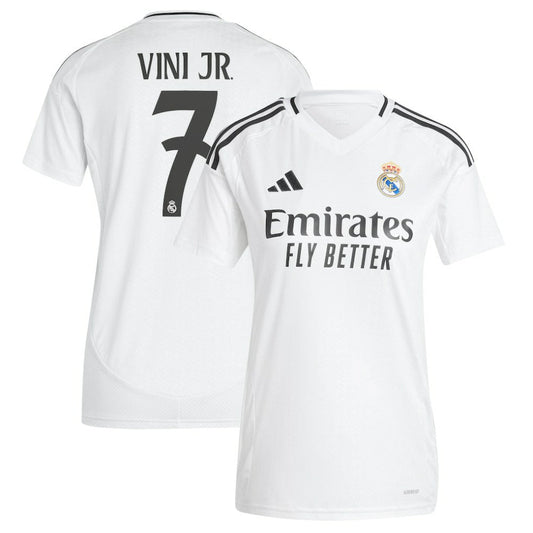 Vini Jr. Real Madrid Women's 2024/25 Home Replica Player Jersey Discount - White