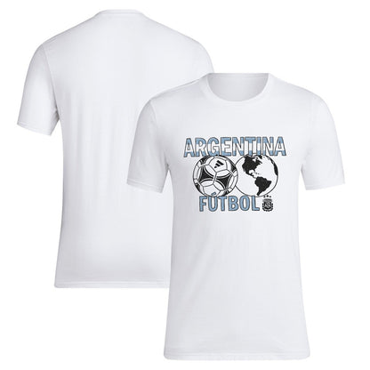 Argentina National Team  Around The World T-Shirt for sale - White
