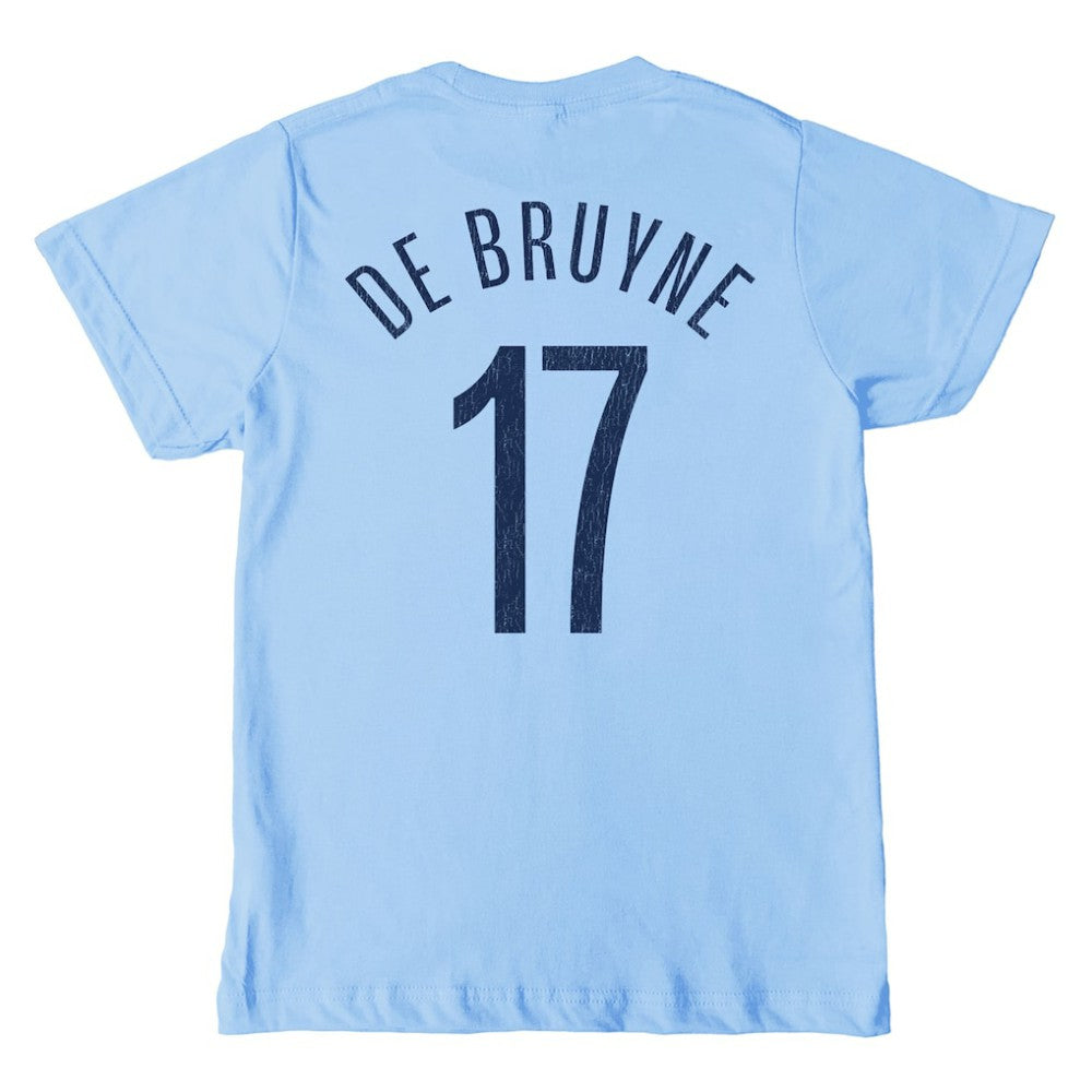 Kevin De Bruyne Manchester City 1863FC Youth Player T-Shirt Discount - Sky Blue