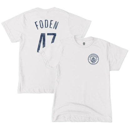 Phil Foden Manchester City 1863FC Youth Player T-Shirt Discount - White