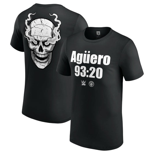 "Stone Cold" Steve Austin WWE x Manchester City Aguero 93:20 T-Shirt Discount - Black