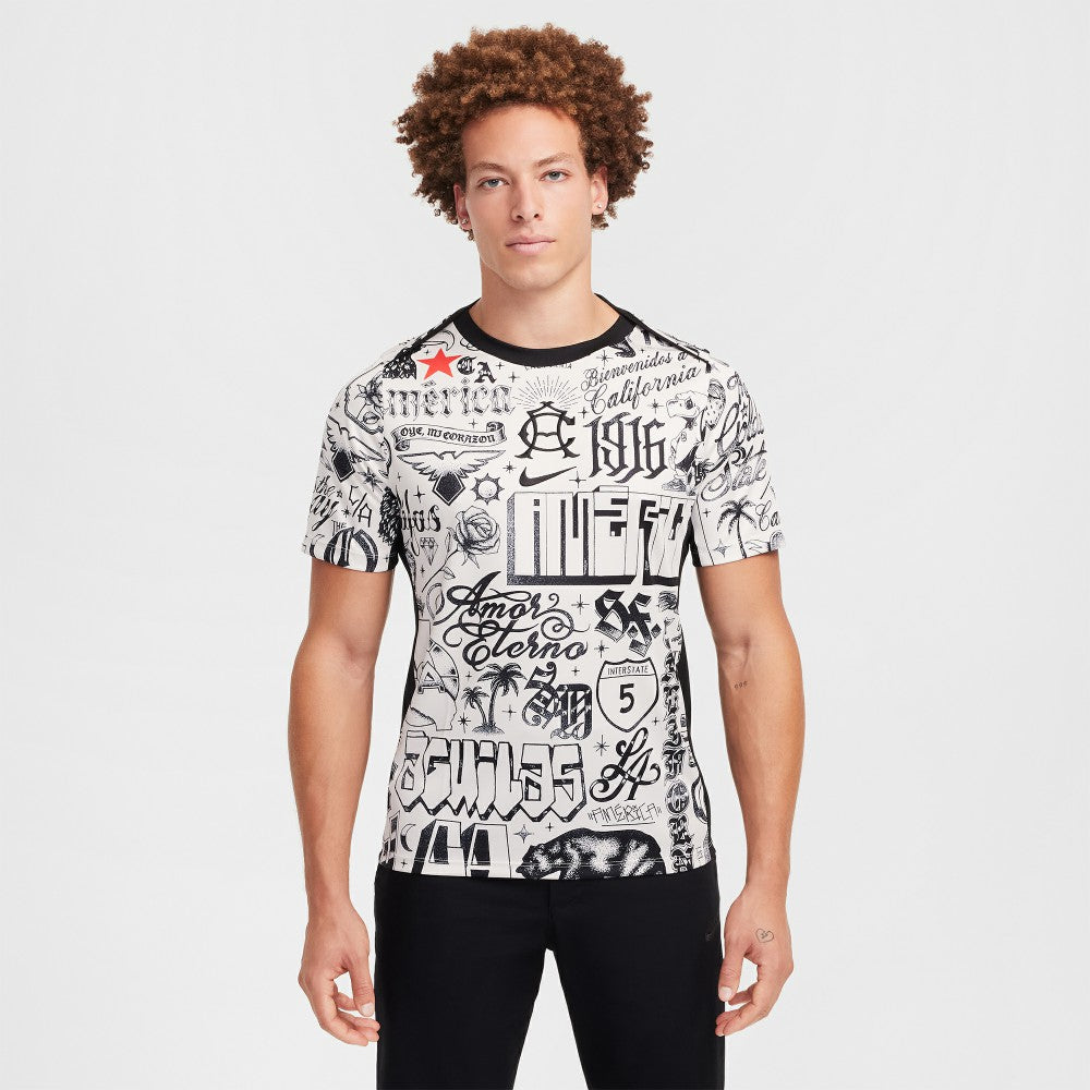 Club America 2024/25 CA x CA Academy Pro Pre-Match Performance Top for sale - Cream