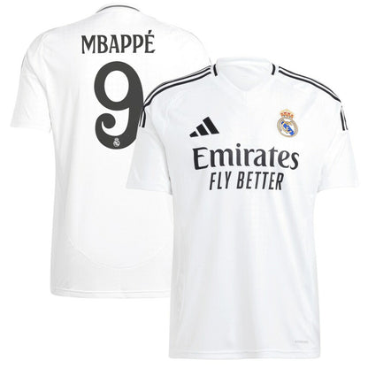 Kylian Mbappé Real Madrid 2024/25 Home Replica Player Jersey Discount - White