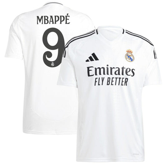 Kylian Mbappé Real Madrid 2024/25 Home Replica Player Jersey Discount - White