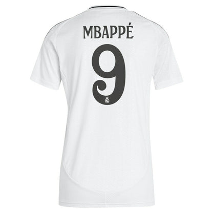 Kylian Mbappé Real Madrid Women's 2024/25 Home Replica Player Jersey Discount - White