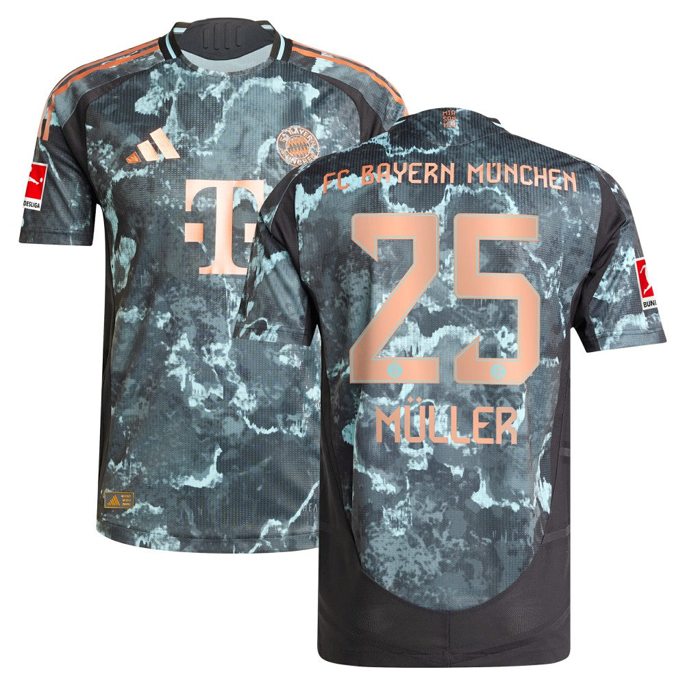 Thomas Müller Bayern Munich 2024/25 Away Player Jersey on sale - Black