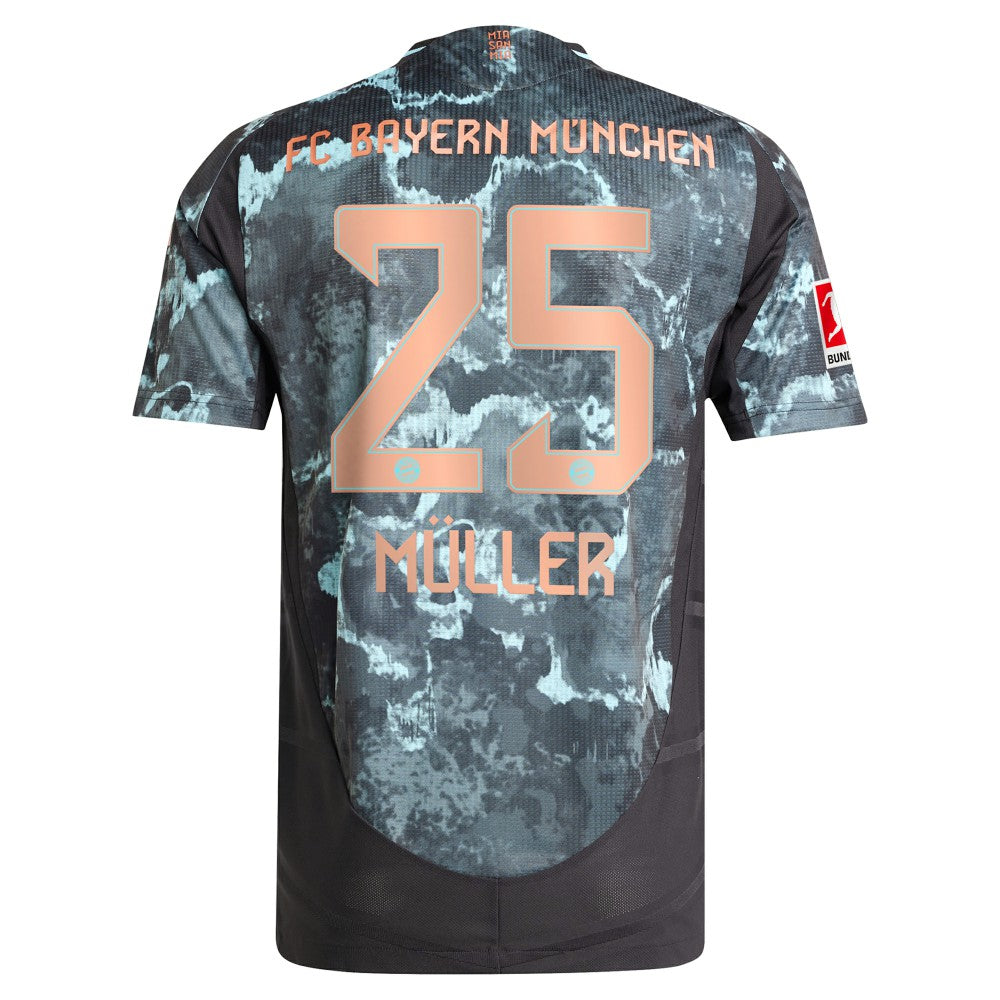 Thomas Müller Bayern Munich 2024/25 Away Player Jersey on sale - Black