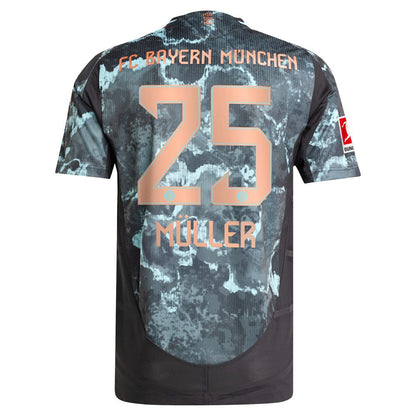 Thomas Müller Bayern Munich 2024/25 Away Player Jersey on sale - Black