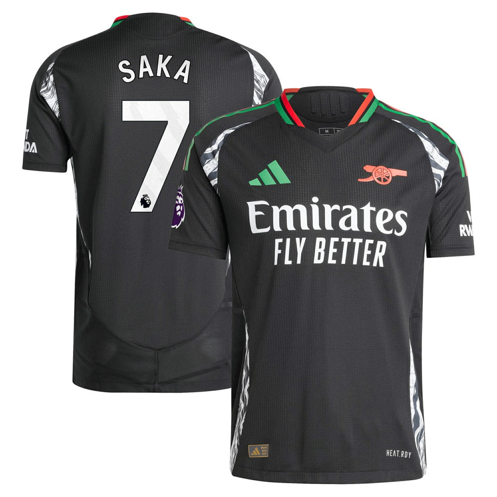 Bukayo Saka Arsenal 2024/25 Away Player Jersey on sale - Black
