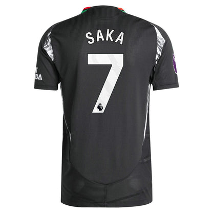 Bukayo Saka Arsenal 2024/25 Away Player Jersey on sale - Black