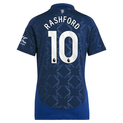 Marcus Rashford Manchester United Women's 2024/25 Away Replica Player Jersey Discount - Navy