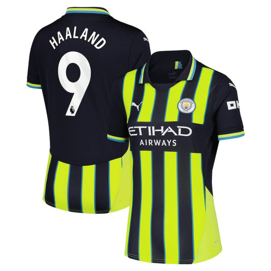 Erling Haaland Manchester City Women's 2024/25 Away Replica Player Jersey Discount - Navy