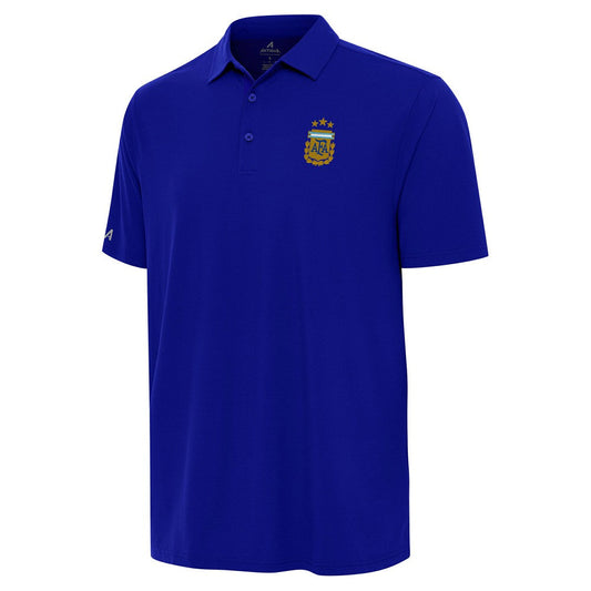 Argentina National Team Antigua Era Solid Polo for sale - Royal