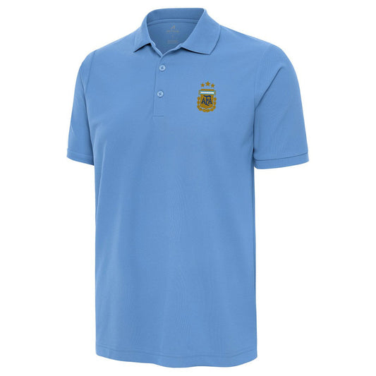 Argentina National Team Antigua Legacy Pique Polo for sale - Powder Blue