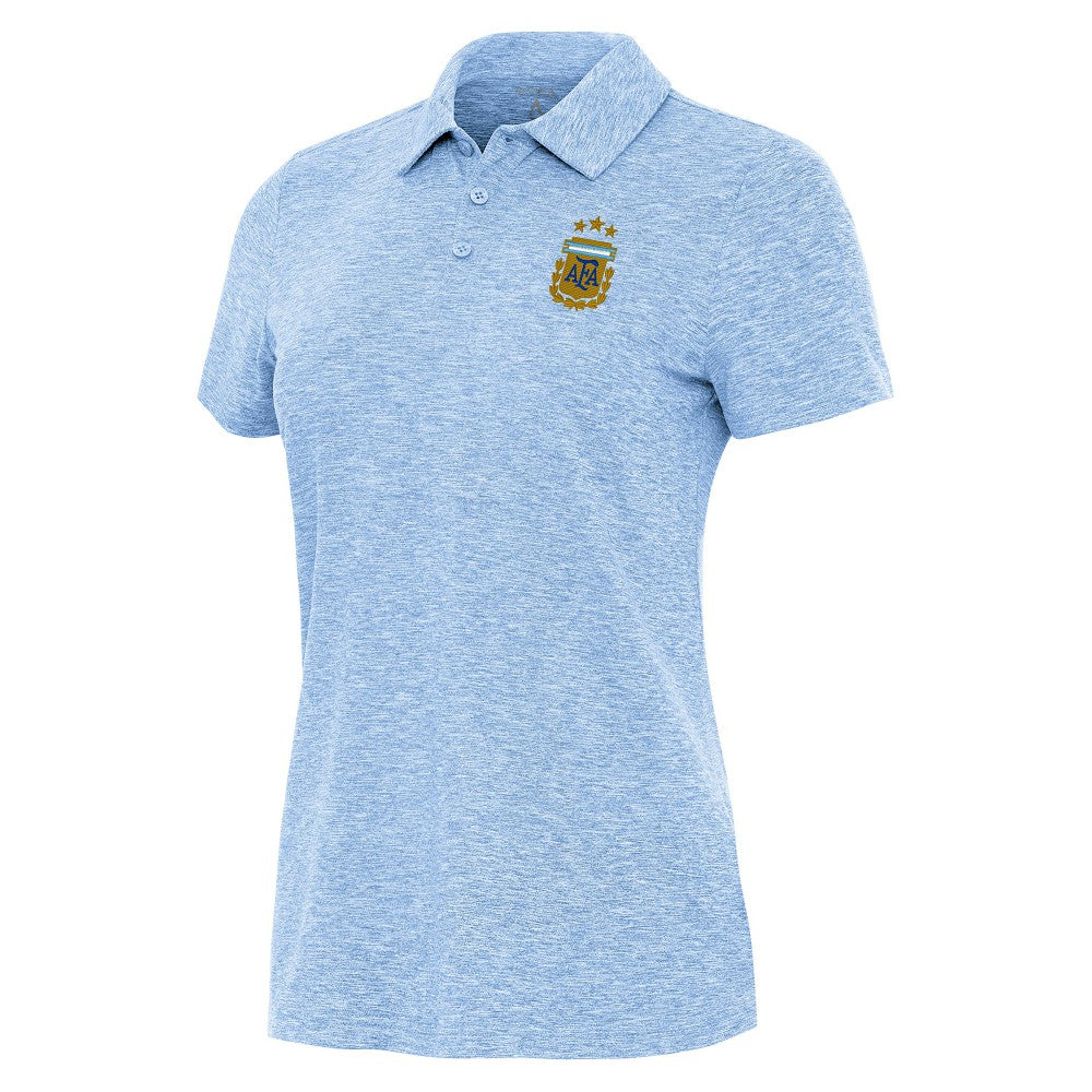 Argentina National Team Antigua Women's Matter Polo for sale - Heather Powder Blue
