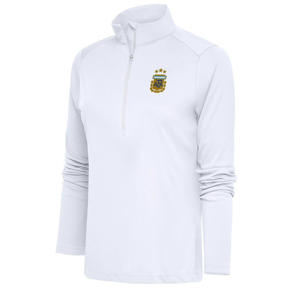 Argentina National Team Antigua Women's Tribute Half-Zip Pullover Top for sale - White