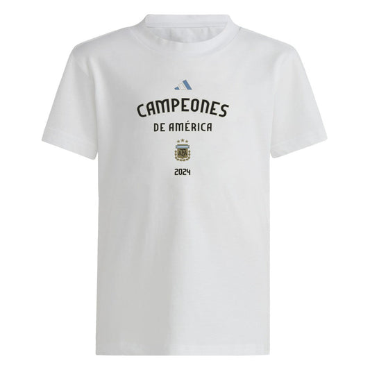 Argentina National Team Youth 2024 Copa America Champions T-Shirt for sale - White