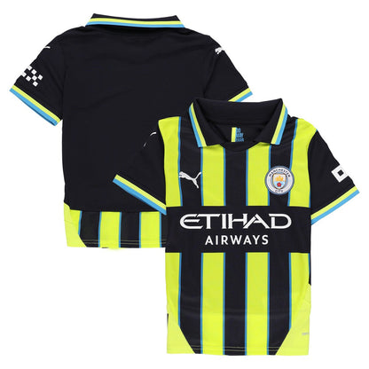Manchester City Youth 2024/25 Away Replica Jersey Discount - Navy