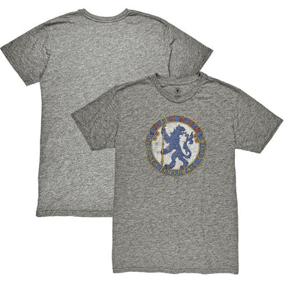 Chelsea 1863FC Retro Badge Vintage Tri-Blend T-Shirt on sale - Heather Gray