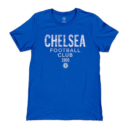 Chelsea 1863FC Tapered Text T-Shirt on sale - Blue