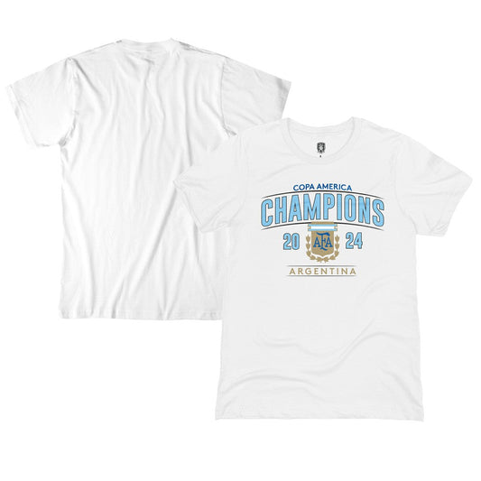 Argentina National Team 1863FC 2024 Copa America Champions T-Shirt for sale - White