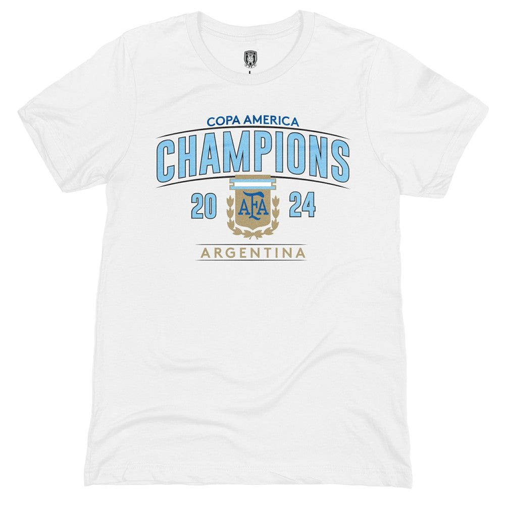 Argentina National Team 1863FC 2024 Copa America Champions T-Shirt for sale - White