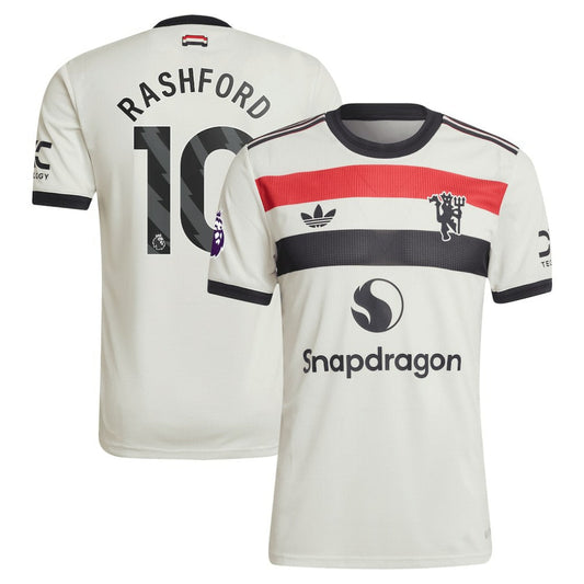 Marcus Rashford Manchester United Originals  2024/25 Third Jersey Discount - Cream