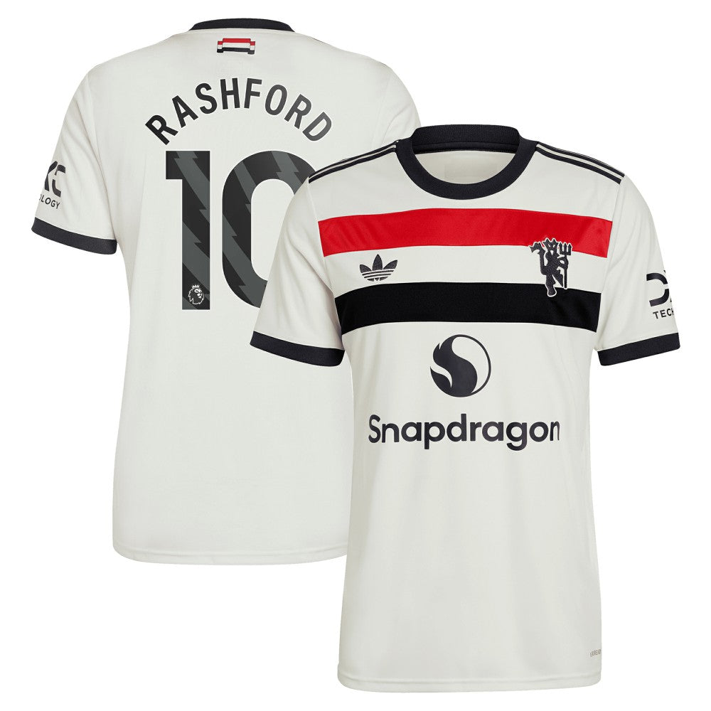 Marcus Rashford Manchester United Originals  2024/25 Third Replica Jersey Discount - Cream