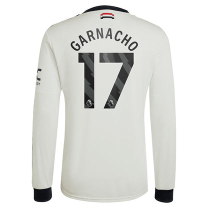 Alejandro Garnacho Manchester United Originals  2024/25 Third Replica Long Sleeve Jersey Discount - Cream