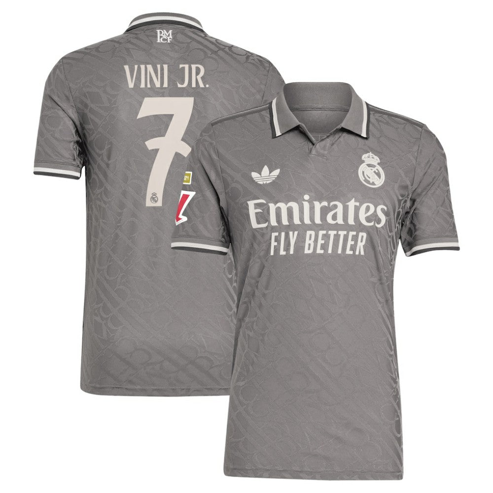 Vini Jr. Real Madrid Originals 2024/25 Third Player Jersey Discount - Charcoal