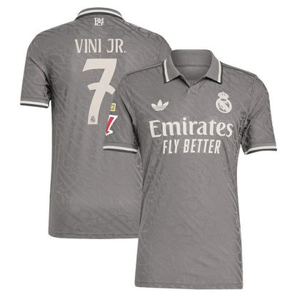 Vini Jr. Real Madrid Originals 2024/25 Third Player Jersey Discount - Charcoal