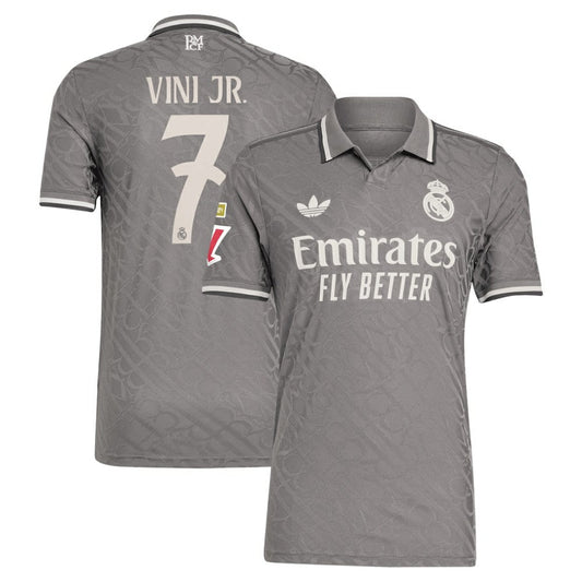 Vini Jr. Real Madrid Originals 2024/25 Third Player Jersey Discount - Charcoal