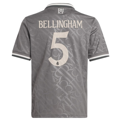 Jude Bellingham Real Madrid Originals Youth 2024/25 Third Replica Player Jersey Discount - Charcoal