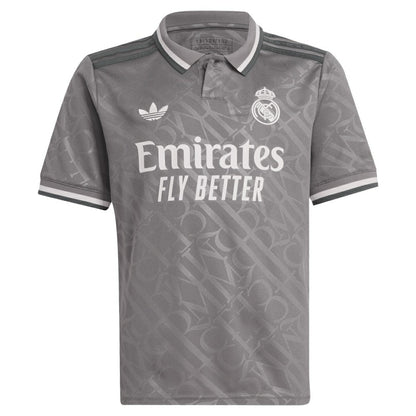 Vini Jr. Real Madrid Originals Youth 2024/25 Third Replica Player Jersey Discount - Charcoal