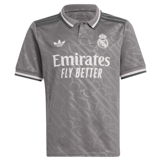 Vini Jr. Real Madrid Originals Youth 2024/25 Third Replica Player Jersey Discount - Charcoal