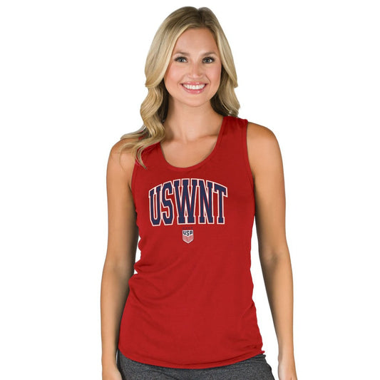 USWNT Concepts Sport Women's Marathon Racerback Scoop Neck Tank Top on sale - Red