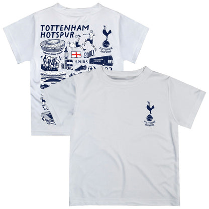 Tottenham Hotspur Vive La Fete Infant Impressions Artwork T-Shirt Sale - White