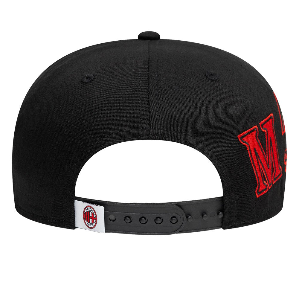 AC Milan New Era 9FIFTY Stretch-Snap Adjustable Hat on sale - Black/Denim