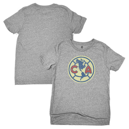 Club America 1863FC  Youth Color Badge T-Shirt Discount - Heather Gray