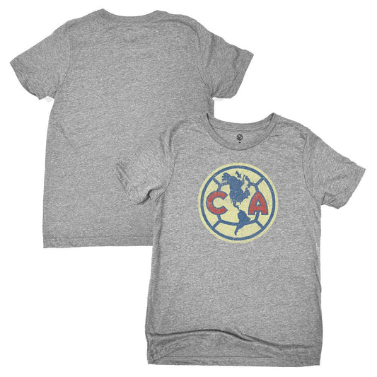 Club America 1863FC  Youth Color Badge T-Shirt Discount - Heather Gray