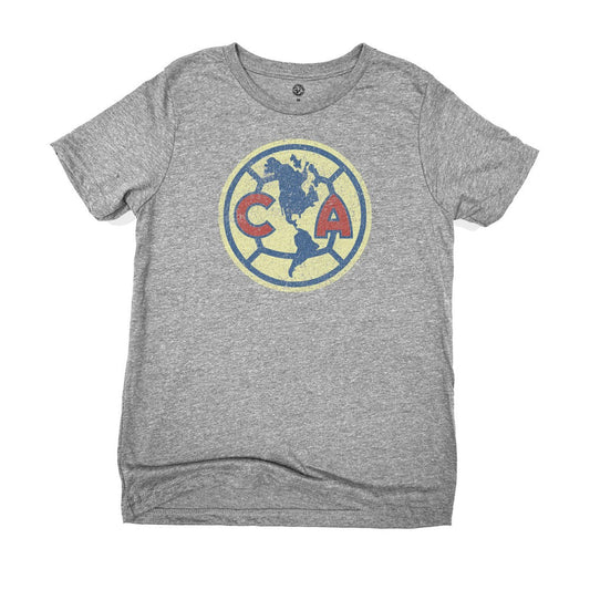 Club America 1863FC  Youth Color Badge T-Shirt Discount - Heather Gray