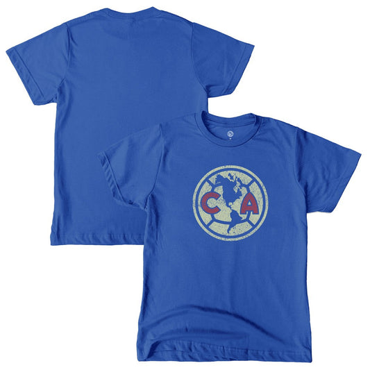Club America 1863FC  Youth Color Badge T-Shirt Discount - Blue