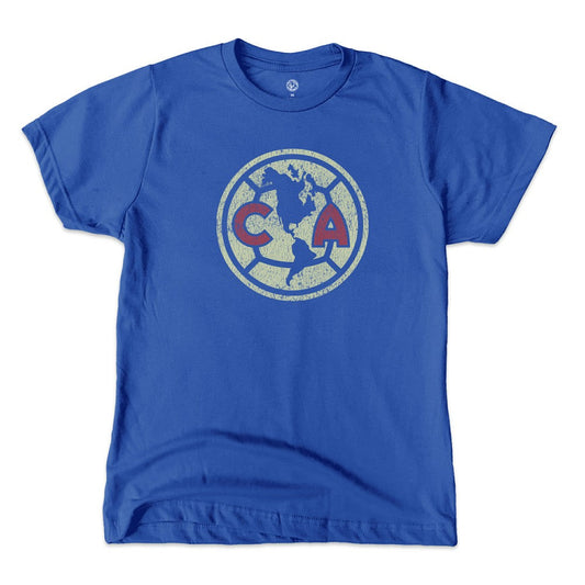 Club America 1863FC  Youth Color Badge T-Shirt Discount - Blue