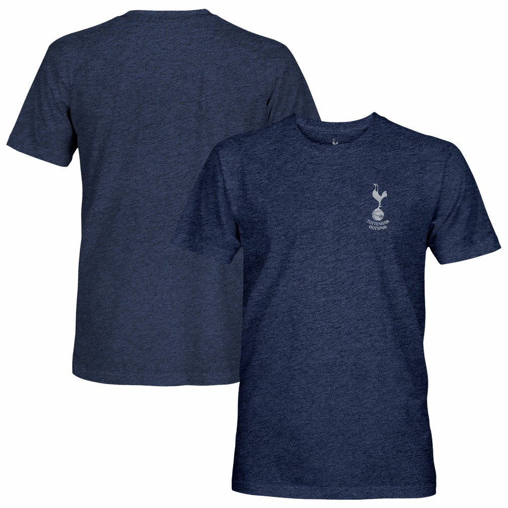 Tottenham Hotspur 1863FC Left Mono Badge Vintage Tri-Blend T-Shirt Sale - Navy
